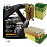 Mann Inspektionspaket Filterset 5L Mannol Longlife 5W-30 FüR BMW E30 318I
