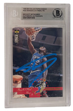 Shaquille O'Neal Signed 1995-96 Collector's Choice #202 BAS Witness Slabbed