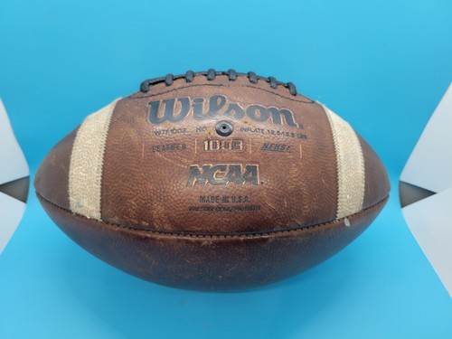 VINTAGE Wilson 1003 GST WTF1003 NFHS/NCAA Leather Football Made in USA HOLDS AIR