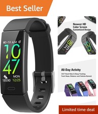 Fitness Tracker with Blood Pressure Heart Rate Sleep Monitoring