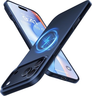 TORRAS Magnetic Slim-Fit for iPhone 17 PRO MAX Case, Ultra-Thin Deep Blue 6.9 in