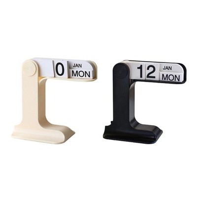 Desk Permanent Calendar Flipping Calendar with Dates Week Month Displays