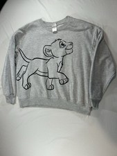 The Lion King Simba Youth XL Gray Sweatshirt Pullover