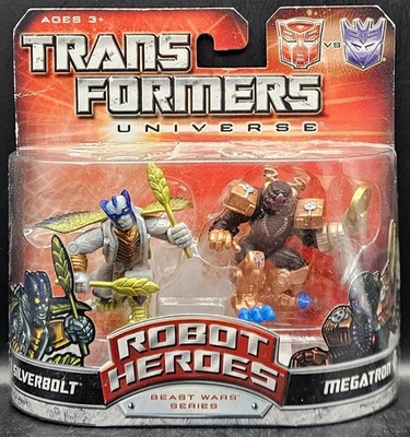 Transformers Robot Heroes Universe 2.0 Beast Wars Silverbolt vs. Megatron - Bild 1 von 4
