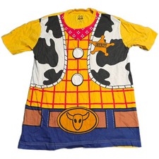 Disney Pixar Toy Story Woody Costume T-Shirt Men's Size XS Yellow Graphic