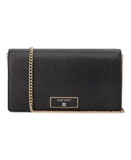 Nine West Mary Phone Chain Crossbody Bag black Gold