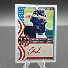 2025 Panini Stars & Stripes Alex Harrington Auto Jersey Patch RED INK SP /25