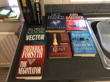 Variety Bundle Of 15 Vintage Thriller/Adventure Hardcover Books 