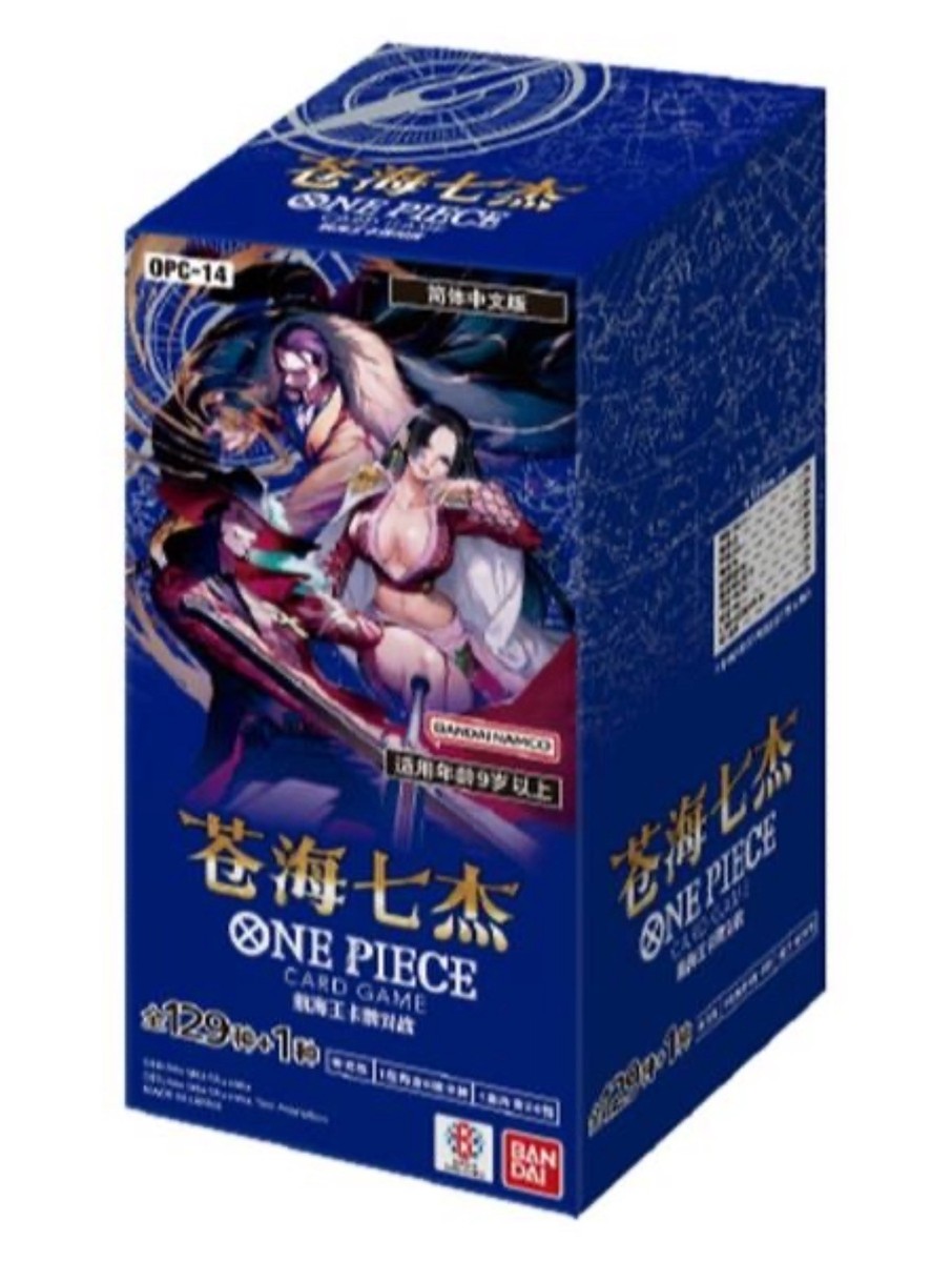 One Piece TCG Chinese OPC-14 Booster Box Sealed Case The Azure
