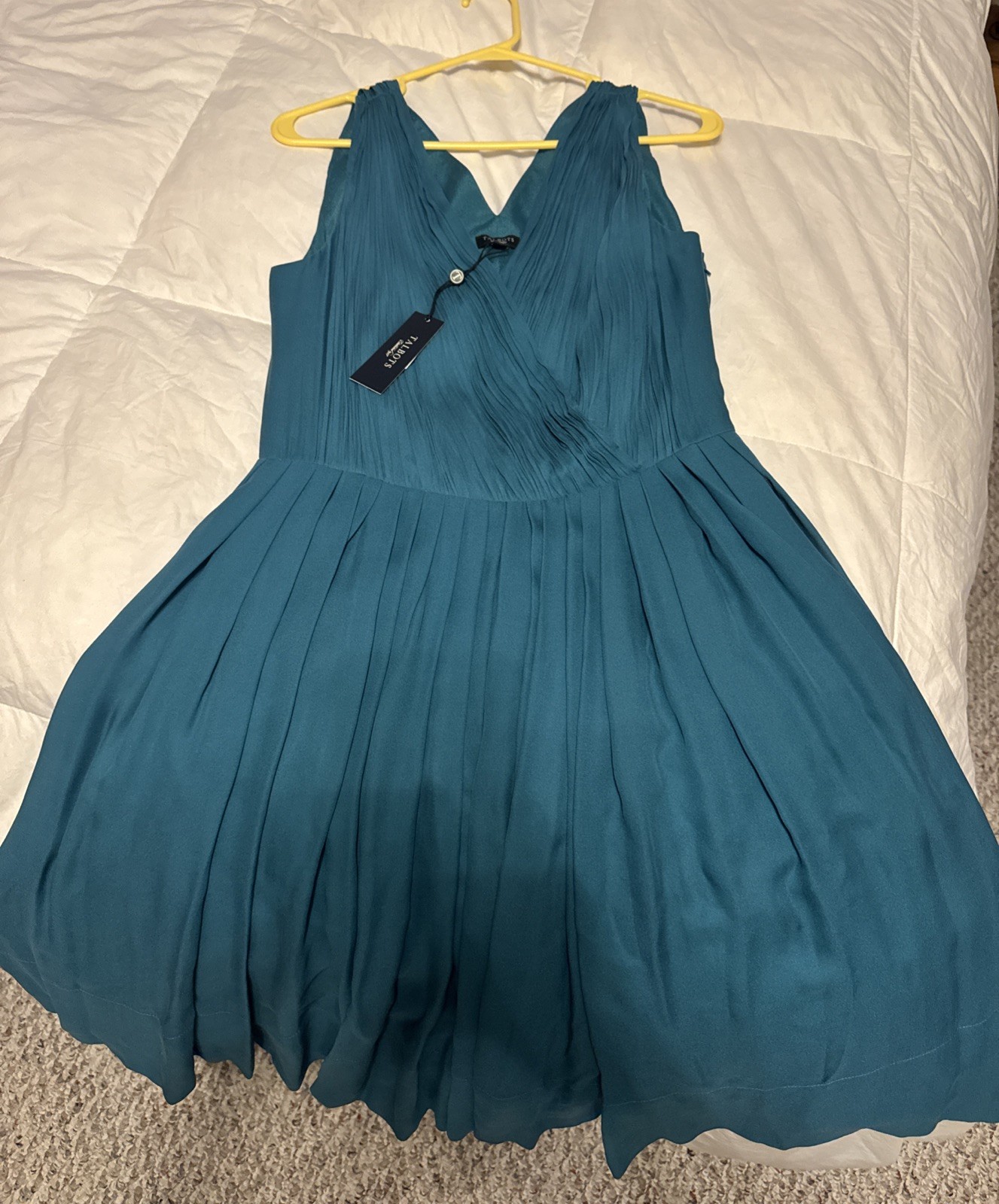 Brand New Talbots Dress Size 8 Below The Knee Teal