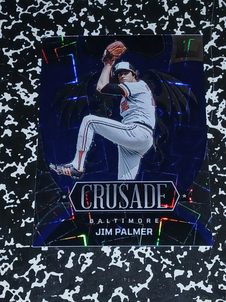 🔥 2023 Panini Crusade JIM PALMER Blue Velocity Refractor Parallel #/99 HOF SSP - Image 4 of 4