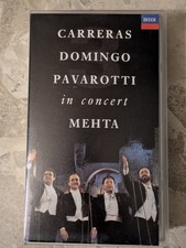 Carreras, Domingo, Pavarotti In Concert PAL, VHS Video Tape -Freepostage