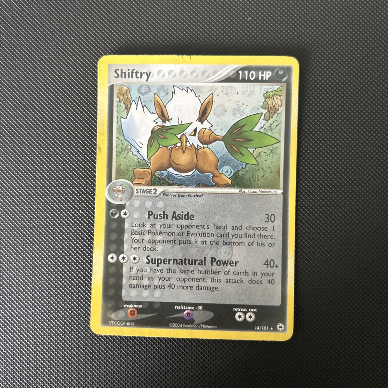 Pokémon TCG Shiftry Rare Holo Card 14/101 Hidden Legends Series HP - DMG