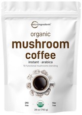 Organic Instant 10 in 1 Mushroom Coffee Powder, 28 Ounce 28 Pack of 1