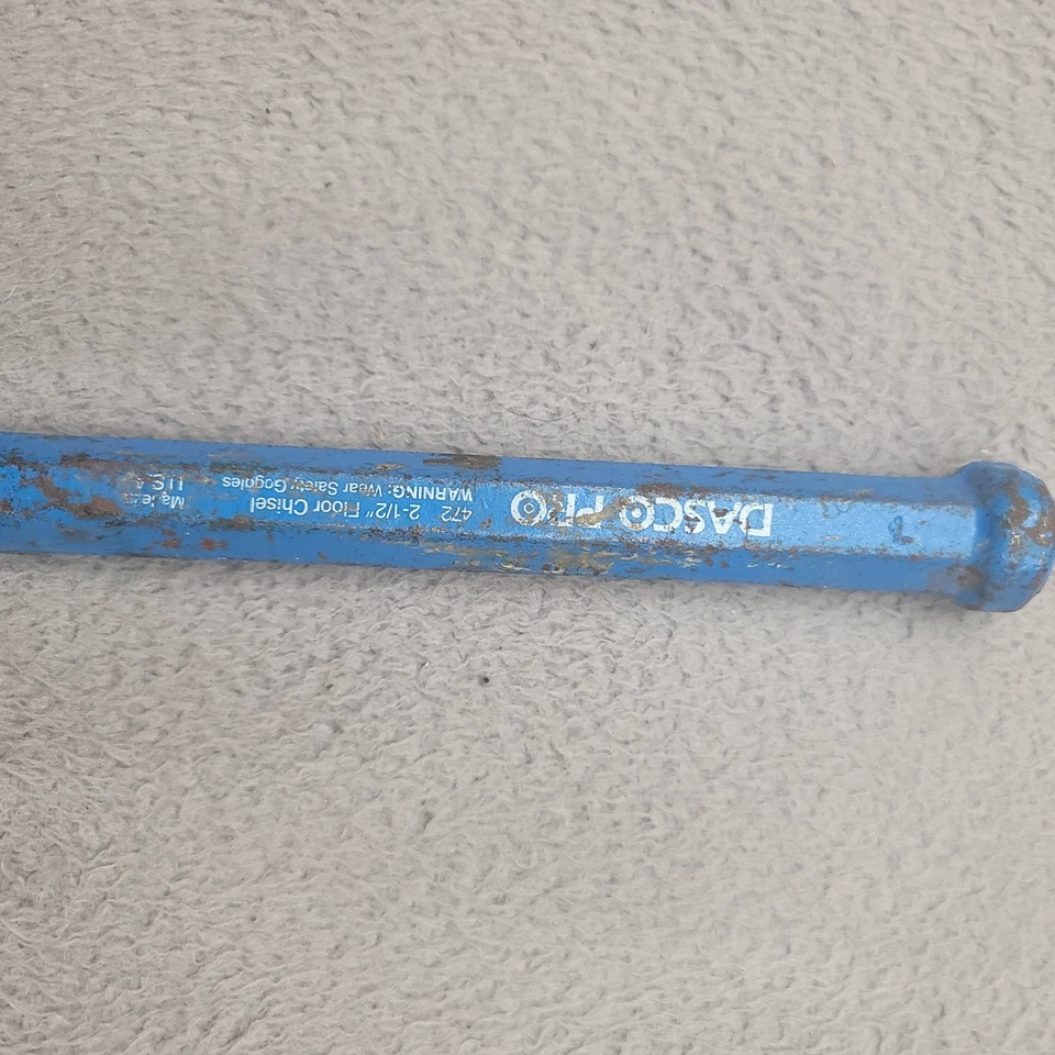 Cincel de piso de acero Dasco Pro, corte de 2-1/2" x 10", 472-0, HECHO EN EE. UU. Foto 3 de 4