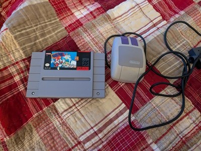 Super Nintendo Snes Mario Paint W/ Mouse Tested/Working Clean