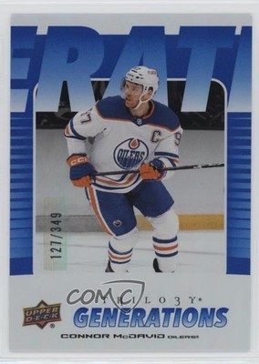 2023-24 Upper Deck Trilogy Generations Blue 127/349 Connor McDavid #TG-20B 1n3b