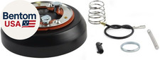 3-Hole Matte Black Hub Adapter Installation Kit for Aftermarket Steering Wheels