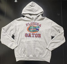 University of Florida Gators NCAA Football Hoodie Sz Medium Gray