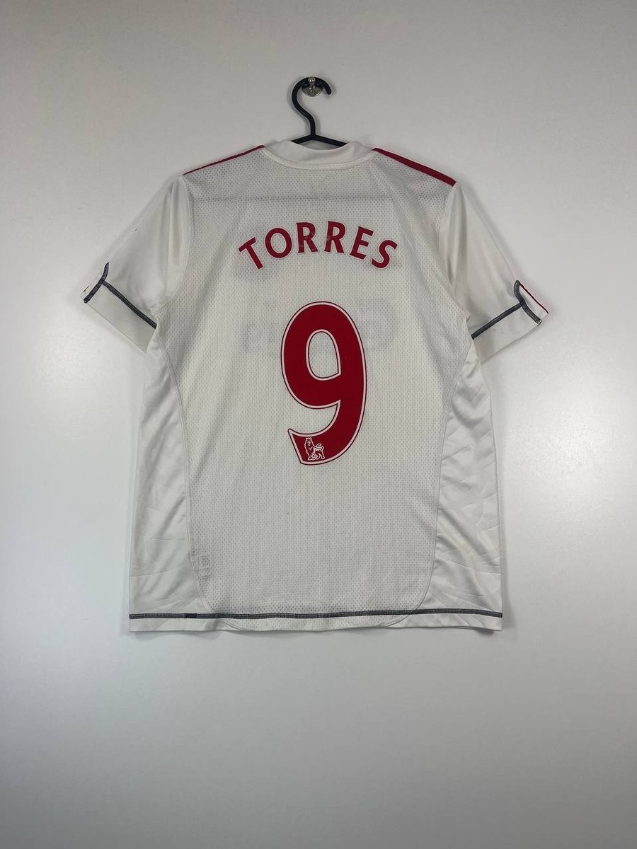 Liverpool 2009 2010 Away Shirt Adidas Torres #9 P06226 Boys Size L