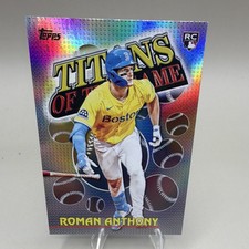 2026 Topps Series 1 Roman Anthony #TOG-9 Titans Game Rookie Insert Red Sox