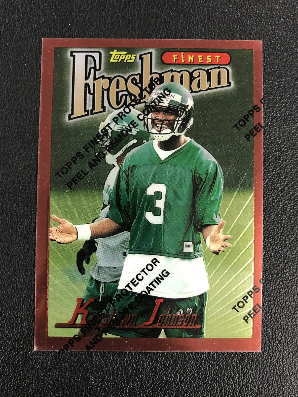 1996 Finest #225 Keyshawn Johnson New York Jets