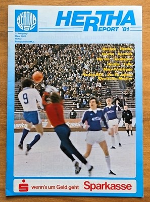 Hertha BSC Hertha-Report `81 3. Jahrgang Nummer 3 März 1981