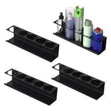 Spray Can Holder Organizer, Wall-Mounted Steel Spray Bottle Rack, Tool 4 Pack