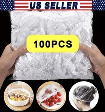 100Pcs Transparent Plastic Wrap for Fruits, Bowls, Cups - Ideal for Kitchen Use
