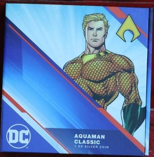 2022 Niue New Zealand Mint DC Aquaman 1 oz .999 Silver Coin