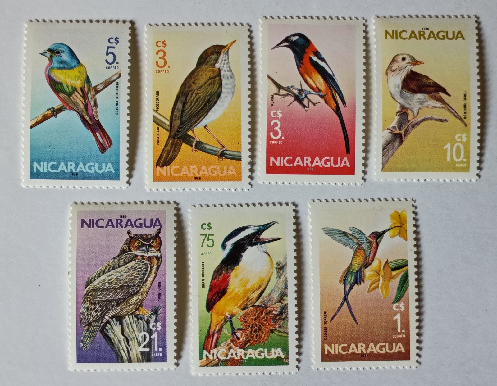 Nicaragua Stamps, 1986, sc#1500-1506, Mint, NH, OG, Complete Set