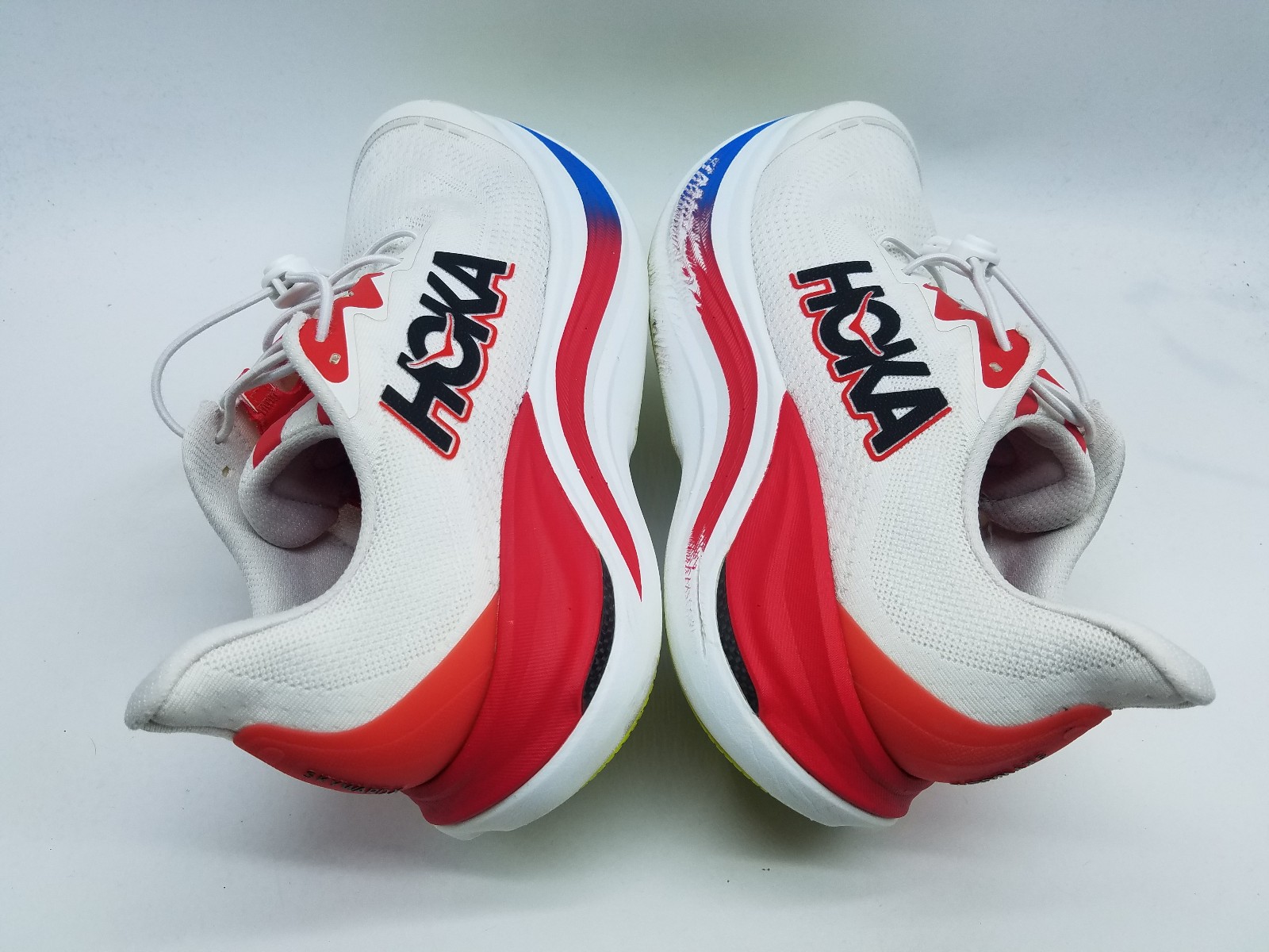 Hoka One One Skyward X Men's Size 10.5 D (Medium) Running Shoes White Red thumbnail 7