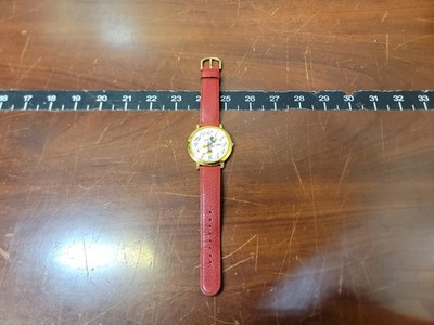 Lorus Mickey Mouse Watch Men 44mm White Dial Gold Tone Round V501-0A20 **READ**