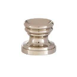 B&P Lamp  Cup Shaped Design, Base Only Finial, Nickel Finish