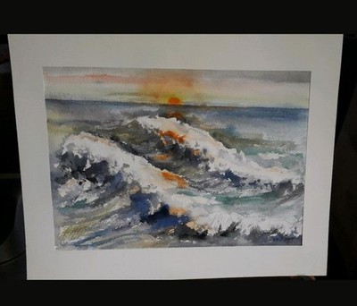 Aquarell Bild Kunst Gemälde 17  Motive Landschaft Stilleben Portrait Abstrakt