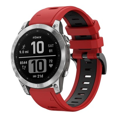 Cinturino in silicone (rosso) per smartwatch Garmin Approach S20
