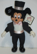 Vintage Disney Applause Mickey Mouse Formal Dress Up Plush and Plastic 11"
