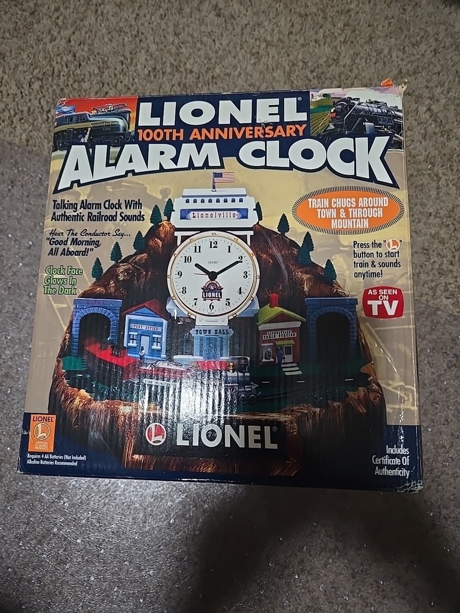 『レア』LIONEL TRAINS 100th ALARM CLOCK LIONEL Trains 100TH ANNIVERSARY ALARM CLOCK | eBay