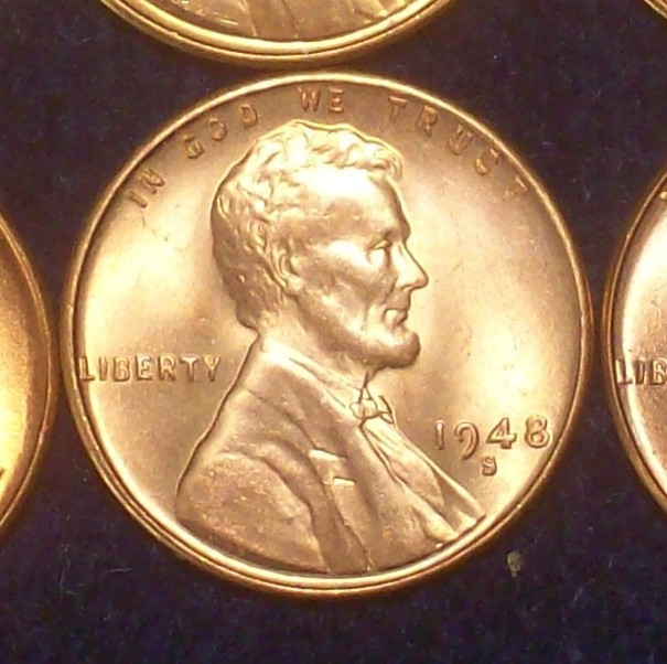 1948-S GEM/CHOICE BU - LINCOLN WHEAT CENT - SUPER CLEAN COIN - SEE PICS!