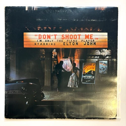 Elton John – Don't Shoot Me I'm Only The Piano Player LP Vinyl Record BOOKLET VG