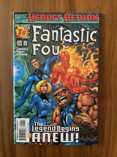 Fantastic Four #1 | 1998 | Heroes Reborn | Wrap Cover | 1st app Ruined | Marvel