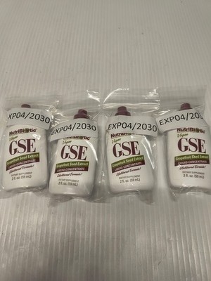 NutriBiotic Vegan GSE Grapefruit Seed Extract Liquid Concentrate 59ML Lot 4