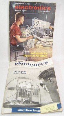 McGraw-Hill Vintage Electronics Magazine September 1959 Vol 32 Lot 36 37