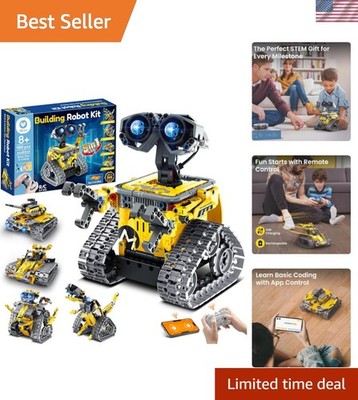 Robot Building Kit with Remote Control STEM Gifts for Boys Age 8-13, Technic ...
