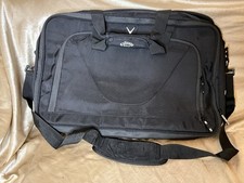 Bolsa de golf Callaway negra con cremalleras/manijas lona gimnasio equipaje de mano computadora portátil limpia