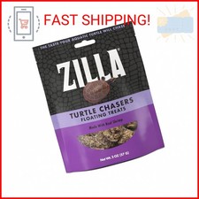 Zilla Turtle Chasers Floating Treats, Made with Real Shrimp, Resealable Bag