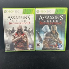 Assassin's Creed: Revelations & Brotherhood (Xbox 360) Tested & CIB 1YR Warranty