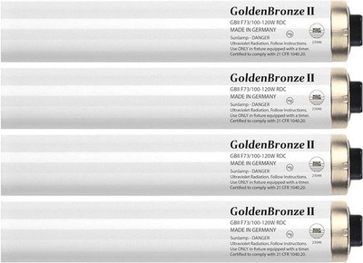 Wolff GoldenBronze II 100-120W F73 RDC Tanning Lamp Bulbs 16-Pack F73T12