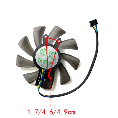 Wentylator chłodzący do ZOTAC GTX650ti 660 Boost Thunder Edition PB Część karty graficznej - Zdjęcie 5 z 11