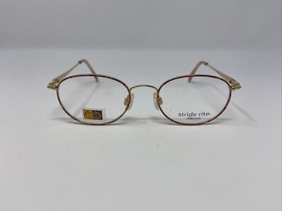 stride rite Eyeglasses Frame sr-10 45-18-130 118 Gold/Pink/Red Multi AX88